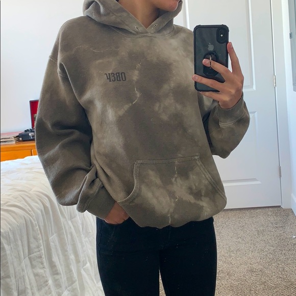 tan obey hoodie